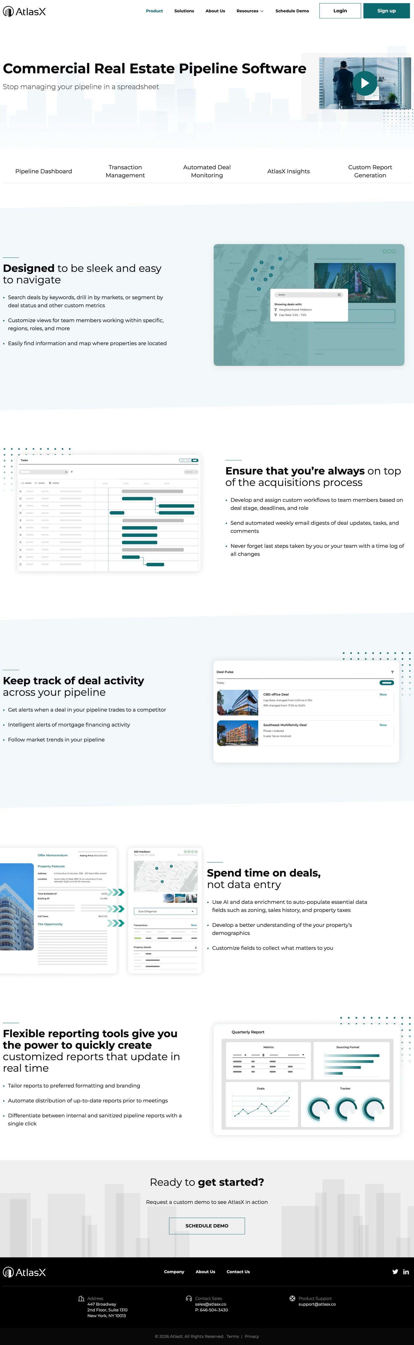 The full AtlasX product page.