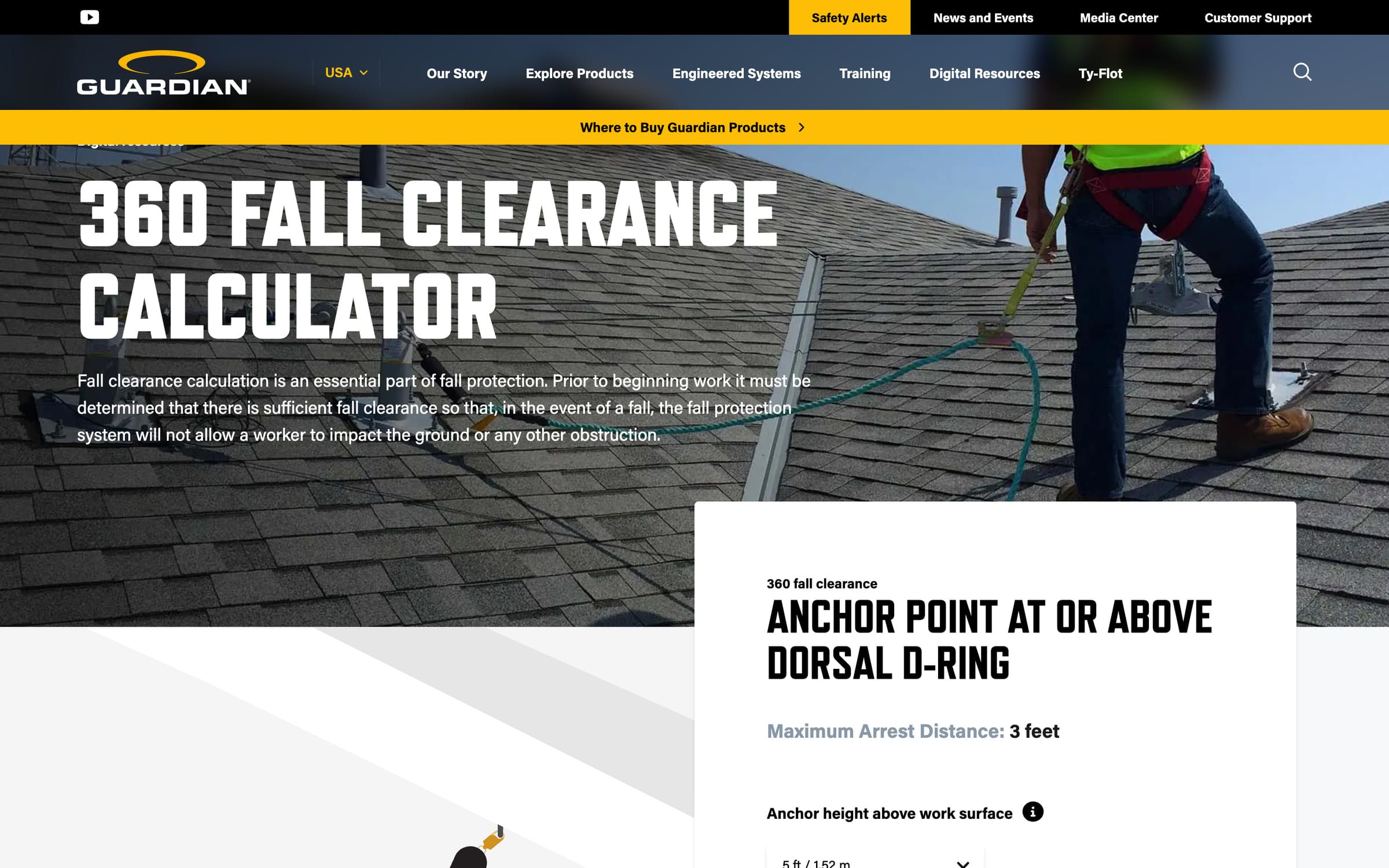 The 360 Fall Clearance Calculator with a scenario under way.